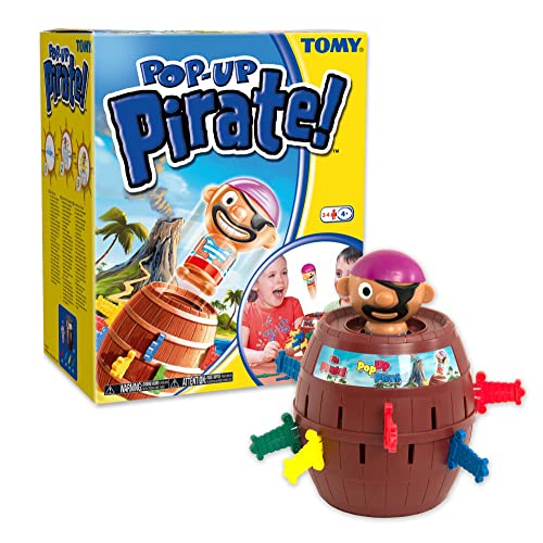 - TOMY Pop Up Pirate Classic Children's Action Board Game | Choc Brown -