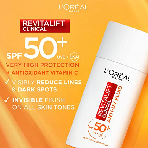 - L’Oréal Paris Revitalift Clinical SPF 50+ Invisible UV Fluid -