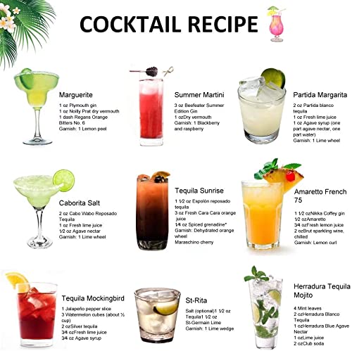 AYAOQIANG Cocktail Making Set, Cocktail Shaker Set with Stand, 750ml Stainless Steel Shaker for Cocktail, Home Bar Cocktail Tool Set for Bartender,Gift for Men Birthday,Thanksgiving,Christmas