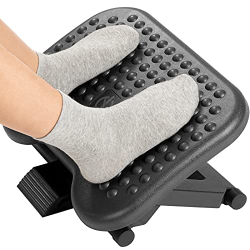 - HUANUO Adjustable Under Desk Footrest | Foot Rest for Under Desk -