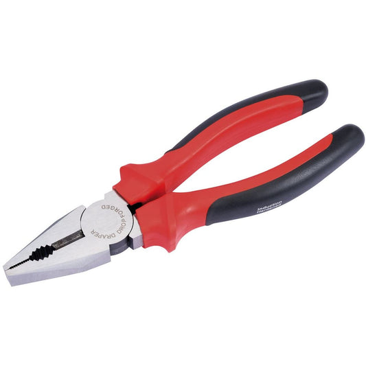 - Draper Redline 200 mm Heavy Duty Combination Pliers With Soft Grip Handle -