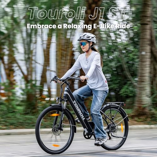 - Touroll Electric Bike | J1/J1 ST Pedal Assist City E Bike | 27.5" | Electric Bicycle -