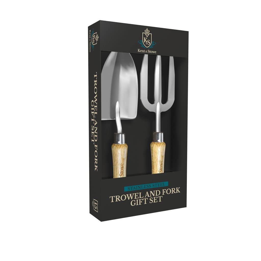 - Kent & Stowe Stainless Steel Hand Fork and Trowel Gift Set -