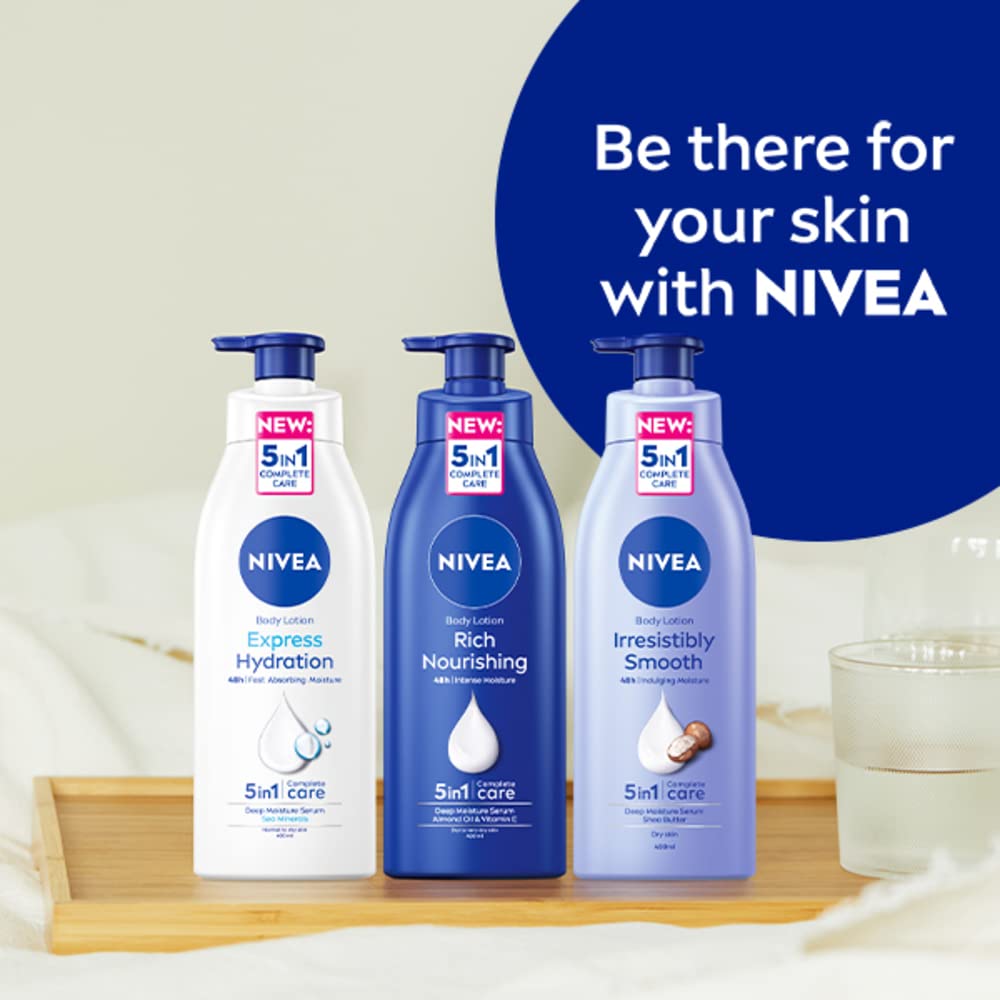 - NIVEA Rich Nourishing Body Lotion | (400ml) | NIVEA Moisturiser for Dry Skin -