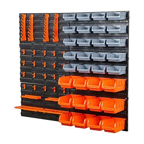 - Taylor & Brown | 66pc | Wall Mounted Storage Bins -