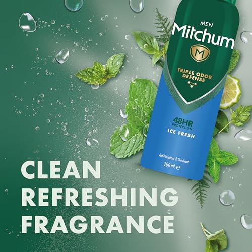 - Mitchum Men Triple Odor Defense | 48h Protection Deodorant Spray | 200ml -