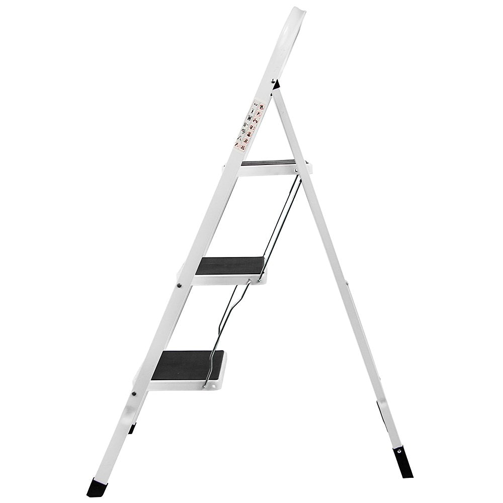 - Home Vida | 3-Step Anti Slip Step Ladder | Heavy Duty | Foldable| For DIY and Gardening -