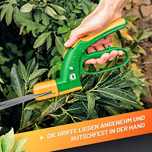 - GRÜNTEK Grass Shears | SWIFT | 380 mm TEFLON 360° Rotating | Teflon Coated -