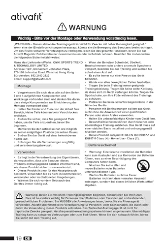 ATIVAFIT NBR Yoga Mat,10MM Extra Thick Exercise Mat -183cm x 61cm,Non Slip Mat with Yoga Mat Strap, Ideal for Pilates, Sit Ups, Planks, Stretching, Push Ups Exercise or Other Home Workouts Black