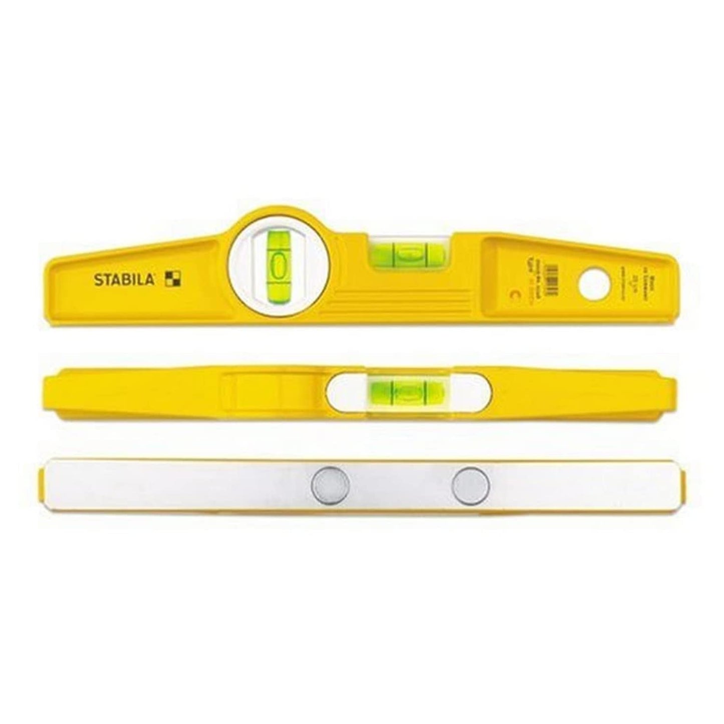 - Stabila Type81SREM 25cm/10-inch | Rare Earth Magnetic Spirit Level with Holster| Yellow/Black -