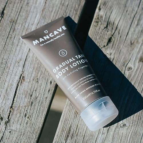 - ManCave Healthy Looking Skin Gradual Tan Body Lotion | 200ml for Men -