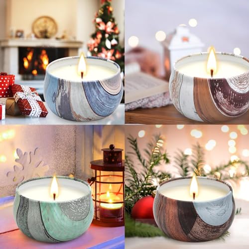Candle Set Scented Candles Gifts for Women Housewarming New Home Gifts Thank You Candle Wedding Return Gifts with Wood Gifts Box for Birthday/Anniversary/Valentine's Day/Mother's Day/Xmas (6 pack)