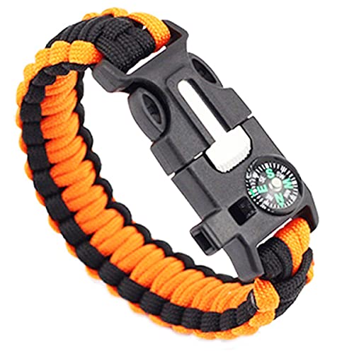 - STEK Survival Bracelet | 2 Pack | Paracord Survival Military Bracelet |  With Compass & Whistle -