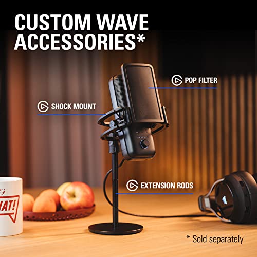 - Elgato Wave | 3 White | Premium Studio Quality USB Condenser Microphone -