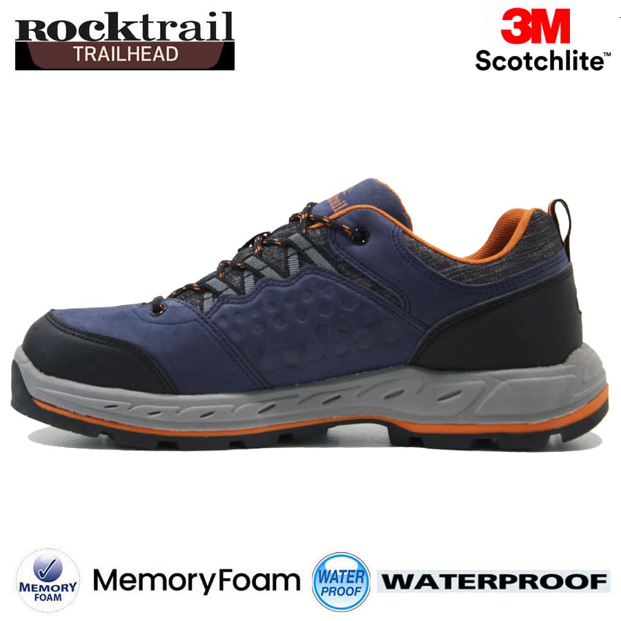 - Mens Waterproof Hiking Trainers | Memory Foam | Sturdy Grip -