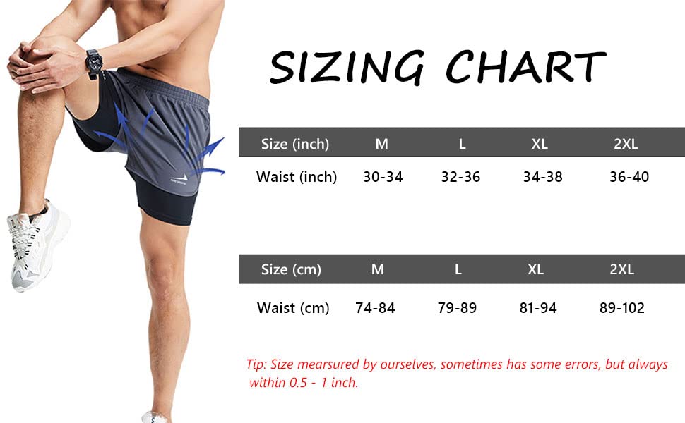 - Men's Running Shorts | 2 in 1 Shorts -