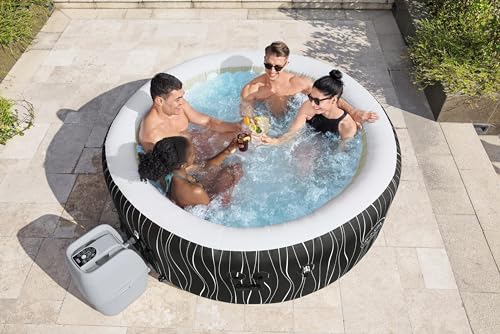 - Lay-Z-Spa Hollywood Luxe | AirJet Inflatable Hot Tub | LED Lights | 4-6 person -