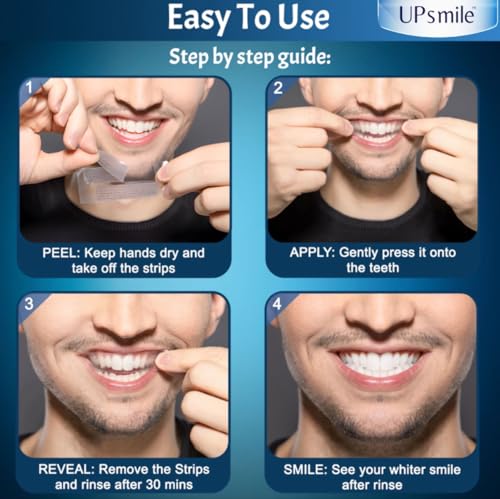 - UPSmileDirect Professional Teeth Whitening Strips 21 Treatments - Enamel Safe -