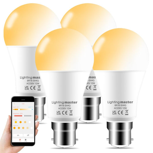 - Lighting master Alexa Light Bulbs 12W | Bluetooth Smart Bulb Warm White to Daylight Dimmable -