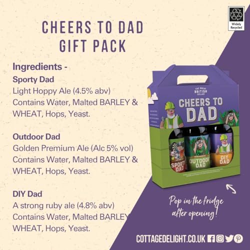 - The Great British Cellar Cheers to Dad | Gift Pack Containing 3 -