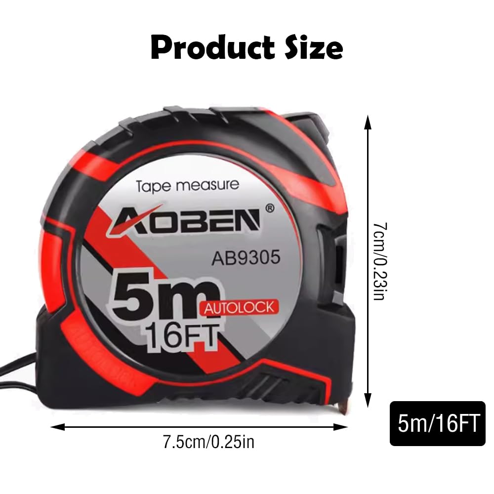 - Tape Measure 5m/16ft | Retractable Magnetic Tape Measure | Imperial Metric -