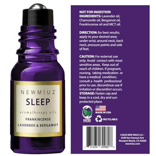 - Sleep Well Roll On Essential Oil | Anti Stress Calming Aromatherapy | Stick Blend Lavender Oil |  Gifts for Women -
