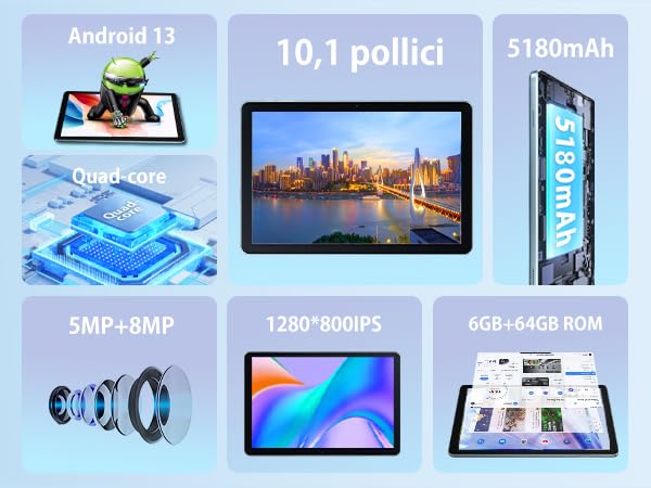 - OSCAL 10 Inch Tablet | PAD50WIFI Android 13 Tablets | WIFI 6 Tablet -
