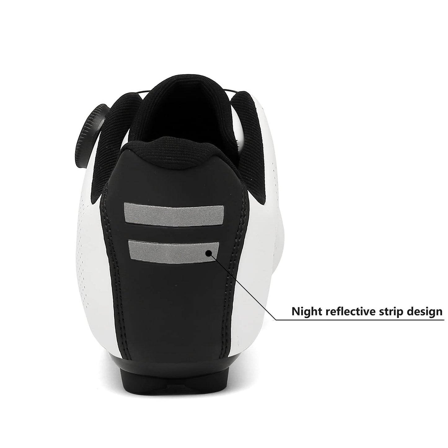 Cycling Shoes for Men Women Road Riding Shoe Compatible SPD Outdoor Indoor Cycling Shoes with Look Delta 218White47