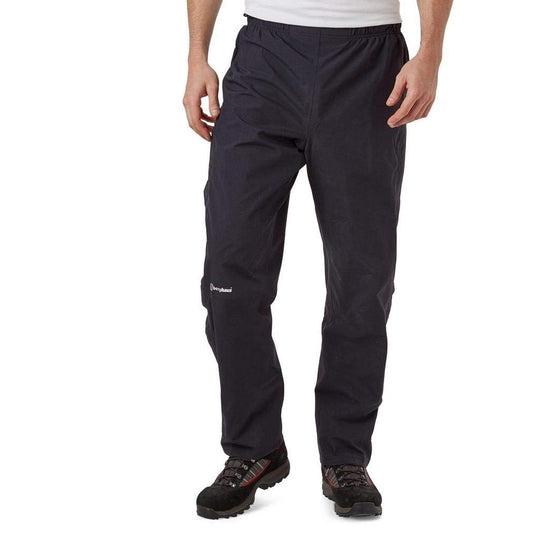 Berghaus Men's Hillwalker Gore-Tex Waterproof Trousers, Durable, Comfortable Rain Pants, Black, L Regular (31 Inches)