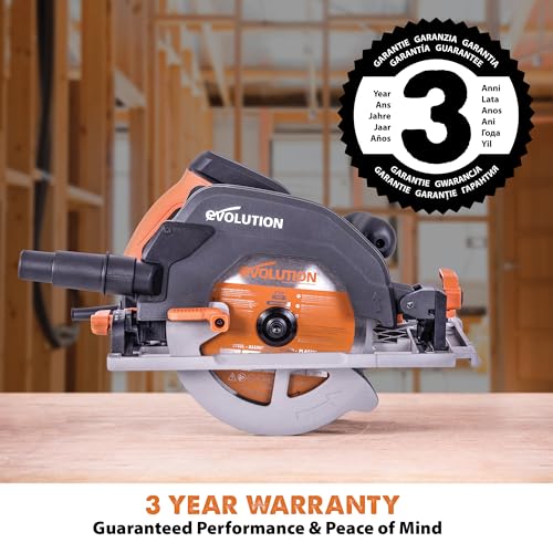 - Evolution Power Tools R185CCS Circular Saw | TCT Multi-Material Blade -
