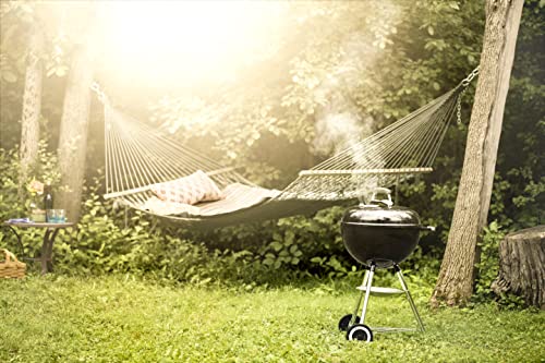 - Weber Original Kettle Charcoal Grill Barbecue, 57cm | E-5710 BBQ Grill with Lid Cover