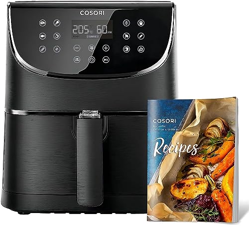 COSORI Air Fryer 5.5L Capacity,Oil Free, Energy and Time Saver with 11 Presets with 100 Recipes Cookbook, Non-Stick, Dishwasher Safe Basket,1700-Watt, CP158-AF, Black