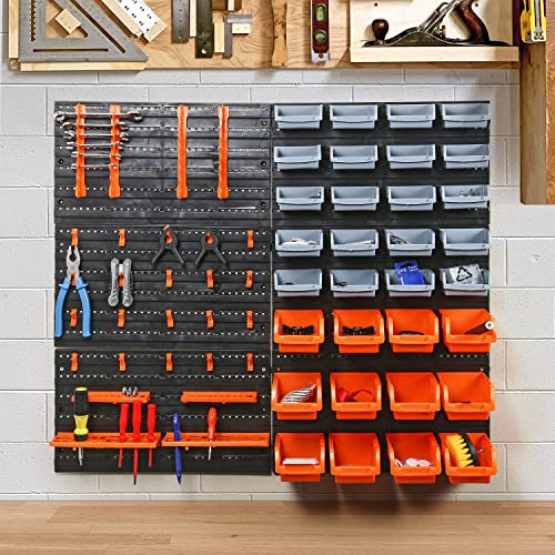 - Taylor & Brown | 66pc | Wall Mounted Storage Bins -