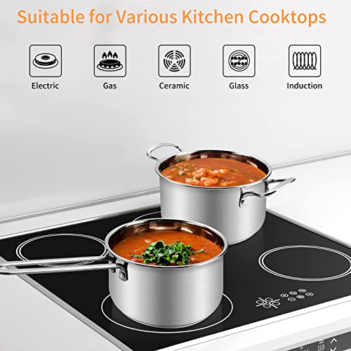 - Saucepan Set 6 Pieces | Stainless Steel Pot and Pan Set -