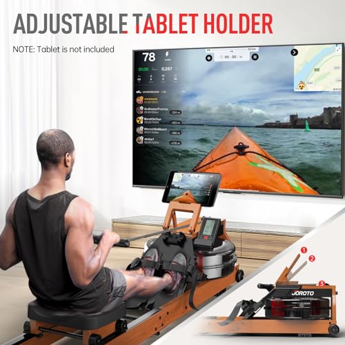 - JOROTO Rowing Machine For Home Gym | Oak Wood Foldable Rower Machine -