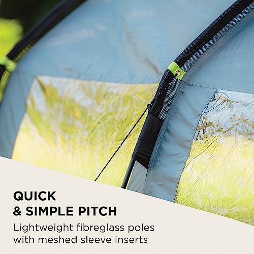 Coleman Tent Vail 4 | Family tent for 4 persons | large 4 man camping tent with 2 extra-large sleeping compartments and vestibule | quick to set up | waterproof HH 4,000 mm
