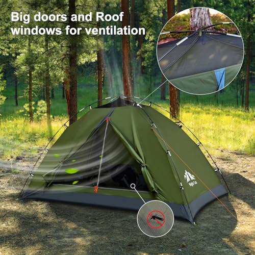 - Night Cat Camping Tent | Waterproof Backpacking Tents Easy Setup Lightweight for Hiking -