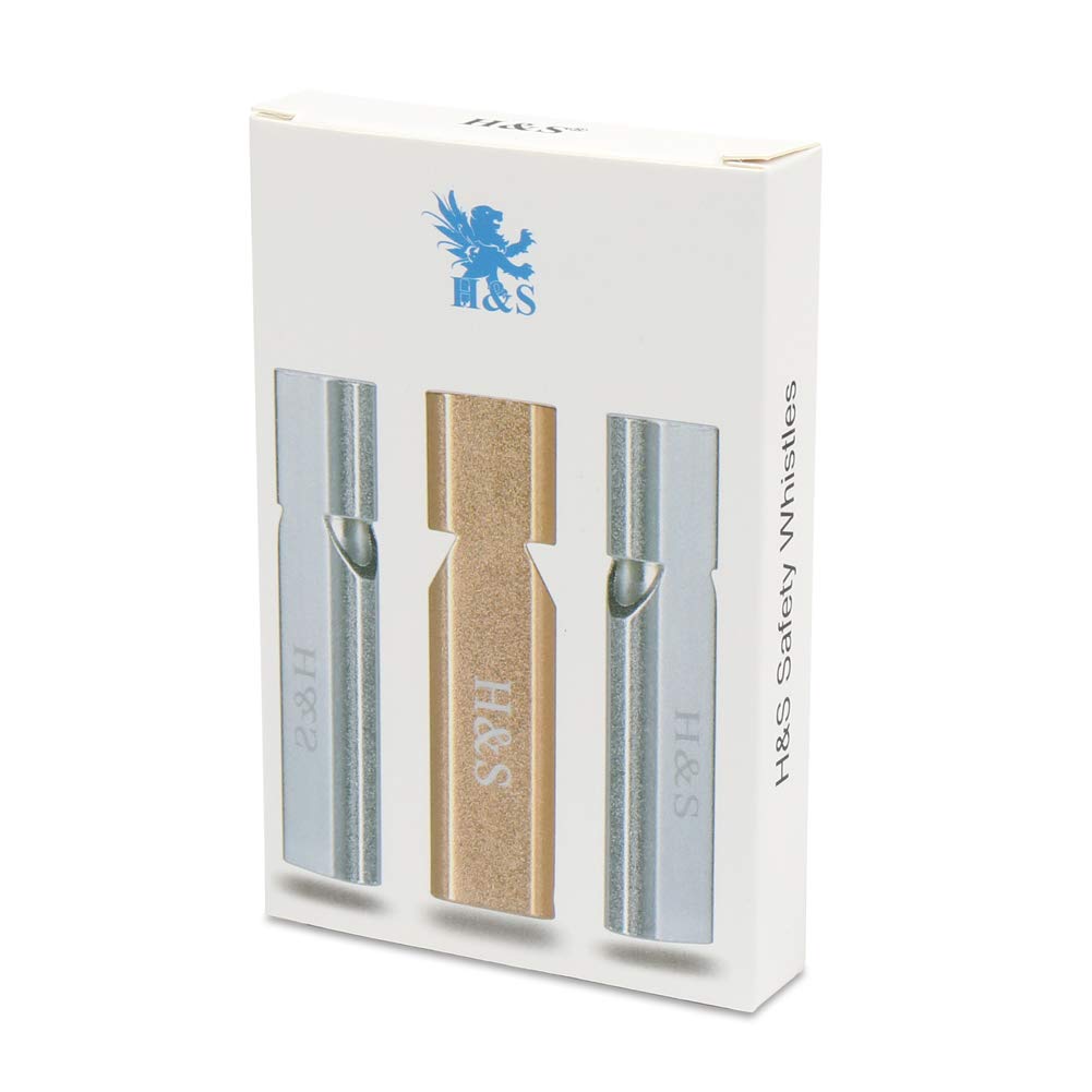 - H&S Emergency Whistle | 3pcs Survival Safety Whistle With Lanyard For Camping -