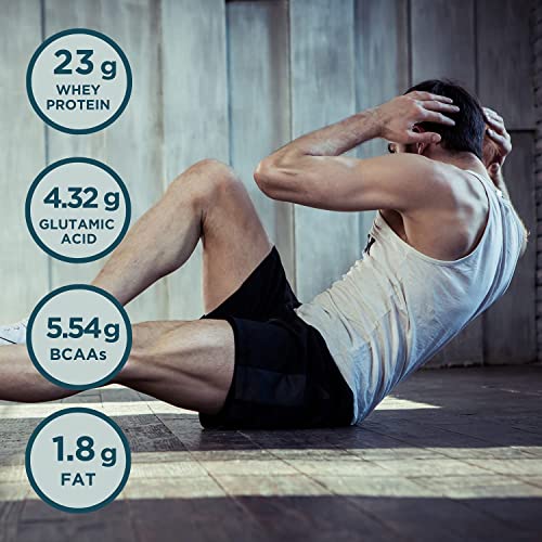 - Kinetica Vanilla Whey Protein Powder | 2.27kg | 23g Protein per Serving | 76 Servings -