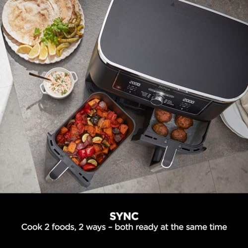 - Ninja Foodi MAX Dual Zone Digital Air Fryer | 2 Drawers | 9.5L | 6-in-1 -