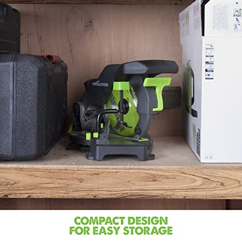 - Evolution Power Tools F210CMS Compound Mitre Saw | Multi-Material Multi-Purpose Cutting -