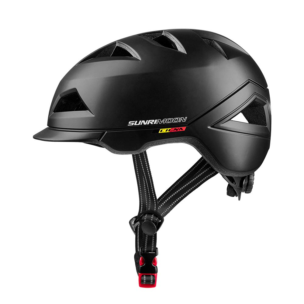 - SUNRIMOON | Adult Bike Helmet with Rechargeable USB Light -