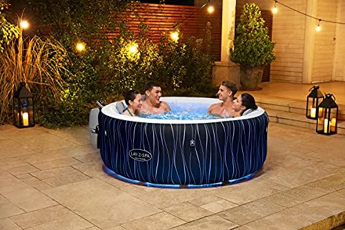 - Lay-Z-Spa Hollywood Luxe | AirJet Inflatable Hot Tub | LED Lights | 4-6 person -