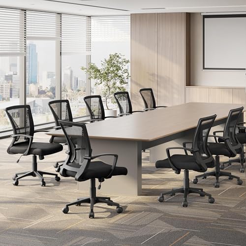 - Yaheetech Adjustable Office Chair, Ergonomic Mesh Swivel Chair For Office.