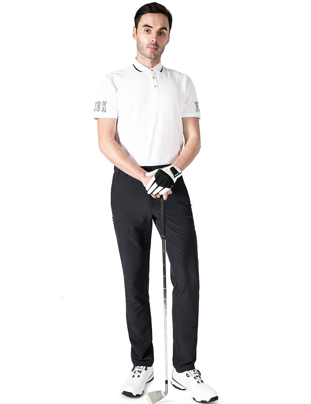 - Mens Golf Waterproof Trousers | Slim Fit | Lightweight | Stretch Tapered -