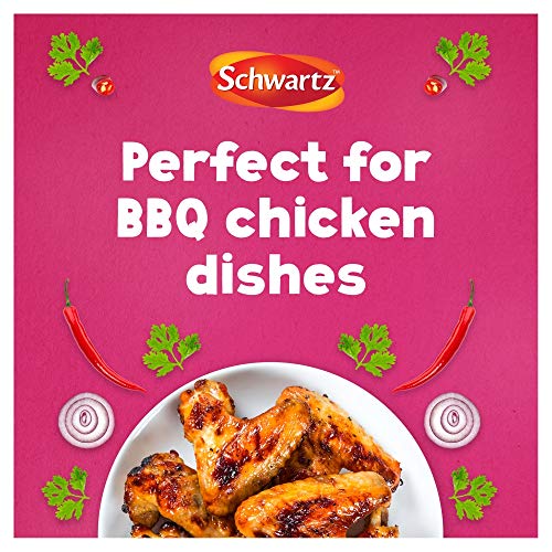 - Schwartz Perfect Shake BBQ Seasoning 44 G | Jar | Pack of 6 | Spicy & Delicious Taste | With Onion, Chilli Powder, Paprika, Garlic, and Parsley | Perfect for Seasoning Ribs, Chicken, and Pulled Pork -