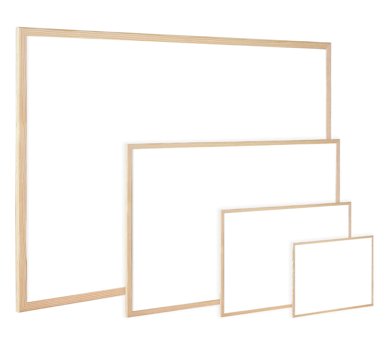 - Q-Connect Wooden Frame Whiteboard | 900x600mm -