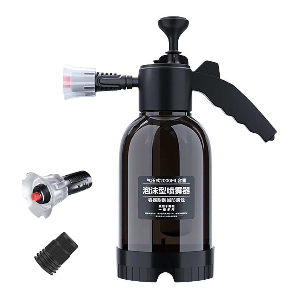 - ENCOMAG Snow Foam Pump Sprayer | Car Foam Sprayer | 2L | Hand Pneumatic Foam Cannon -