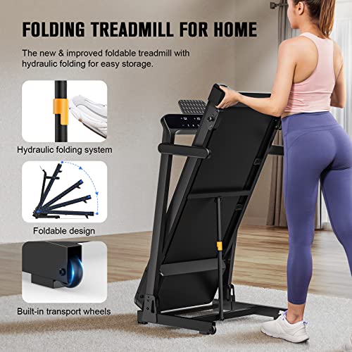 - Foldable Treadmill 3 Incline Levels | Max Weight 180kg | Up to 16km/h | Bluetooth -