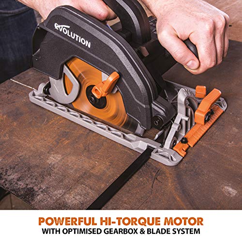 - Evolution Power Tools R185CCS Circular Saw | TCT Multi-Material Blade -